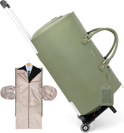 Convertible Garment Duffel Bag, 2-in-1 Hanging Suitcase for Travel | Eco-friendly garment bag converts hanging to duffel, Waterproof & wrinkle-resistant, Great for weekend or business travel.