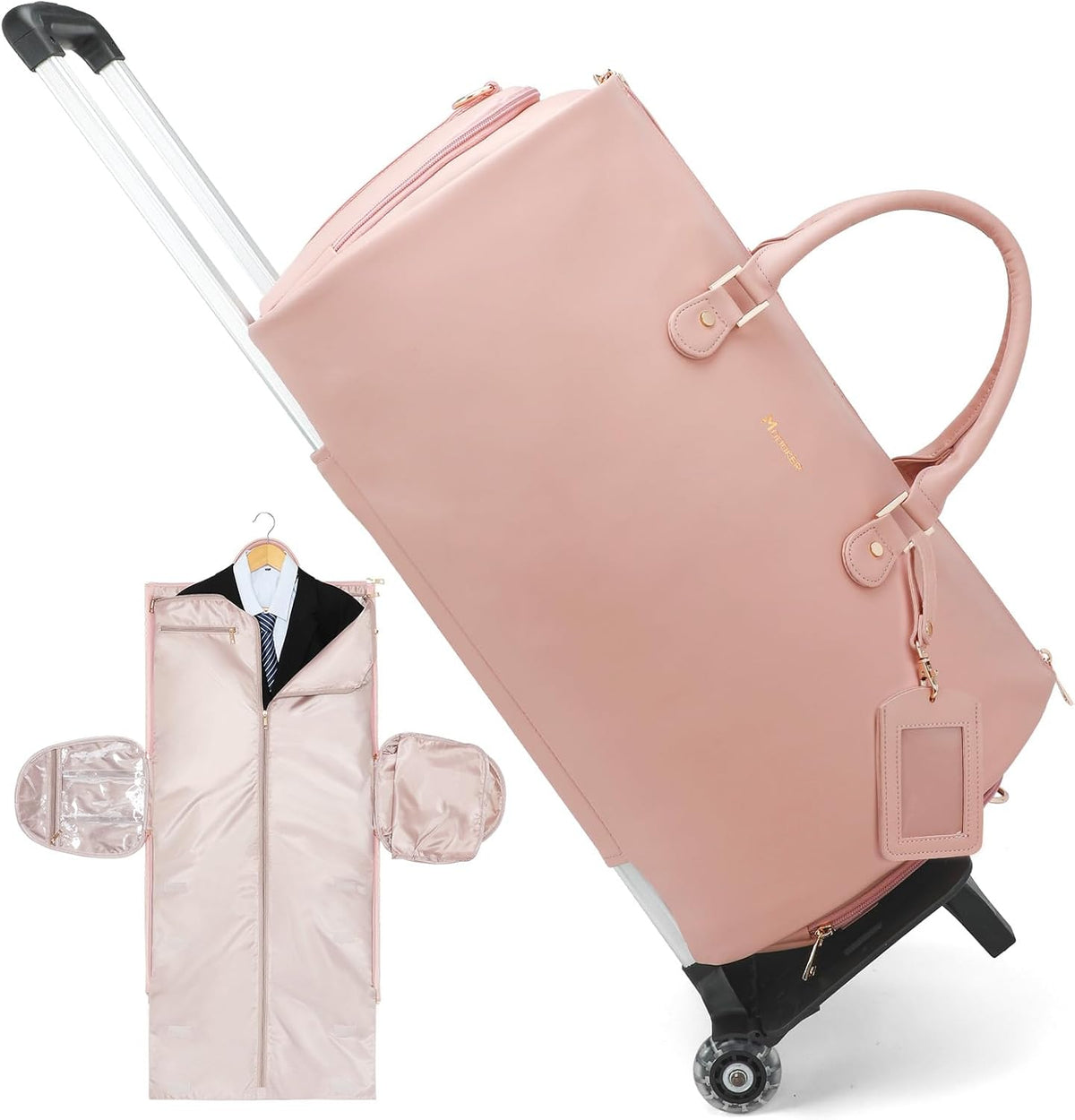 Convertible Garment Duffel Bag, 2-in-1 Hanging Suitcase for Travel | Eco-friendly garment bag converts hanging to duffel, Waterproof & wrinkle-resistant, Great for weekend or business travel.