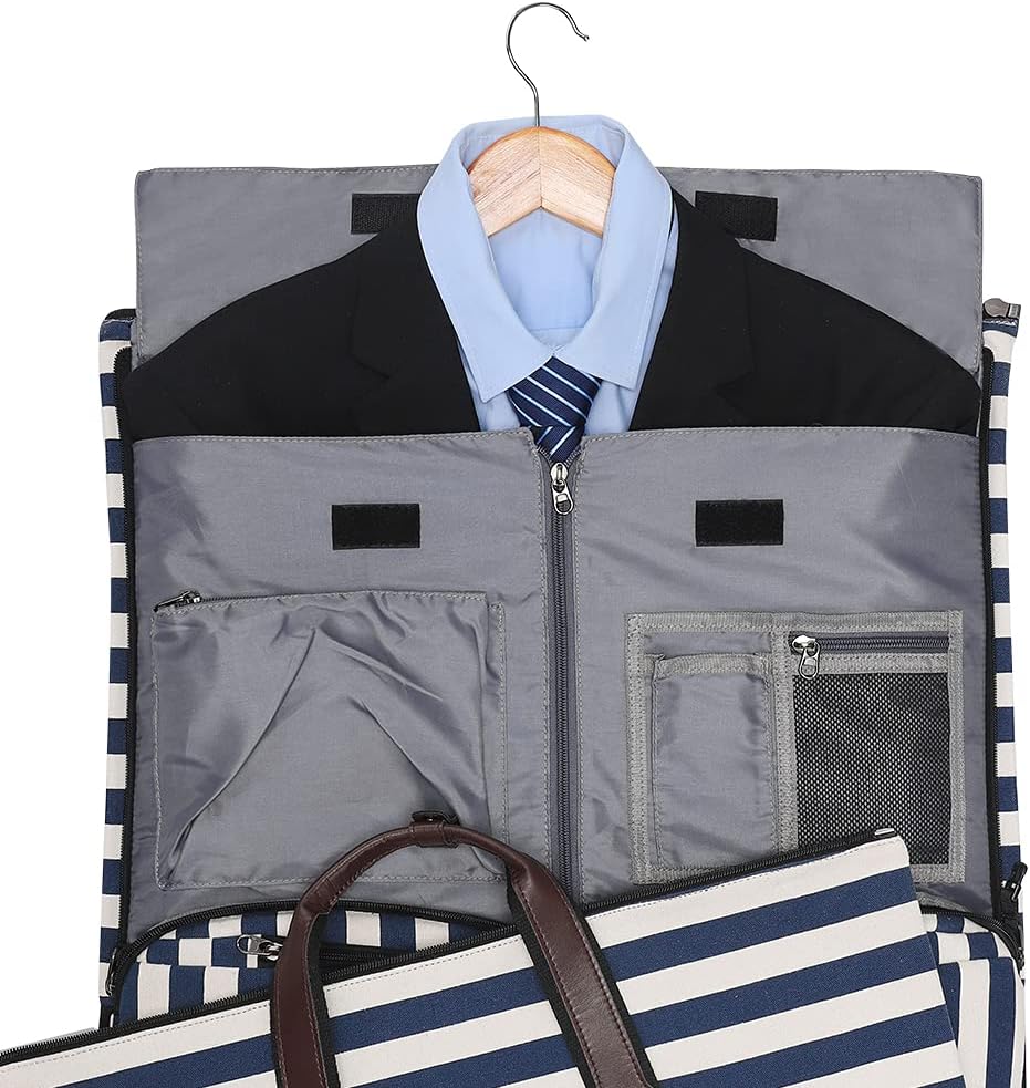 Convertible Garment Duffel Bag, 2-in-1 Hanging Suitcase for Travel | Eco-friendly garment bag converts hanging to duffel, Waterproof & wrinkle-resistant, Great for weekend or business travel.