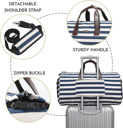 Convertible Garment Duffel Bag, 2-in-1 Hanging Suitcase for Travel | Eco-friendly garment bag converts hanging to duffel, Waterproof & wrinkle-resistant, Great for weekend or business travel.