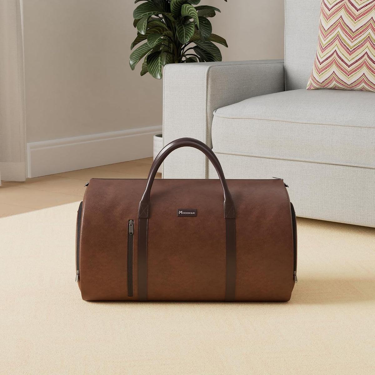 Convertible Garment Duffel Bag, 2-in-1 Hanging Suitcase for Travel | Eco-friendly garment bag converts hanging to duffel, Waterproof & wrinkle-resistant, Great for weekend or business travel.