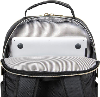 REACTION Madison Square Lightweight Hardside Chevron Expandable Spinner Luggage, Black, 2-Piece (20" Carry On + Tote)