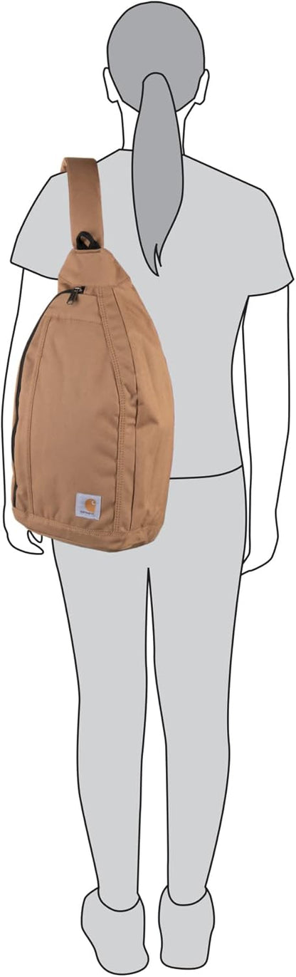 Sling Bag, Sling Crossbody Backpack with Side Release Buckle & Tablet Sleeve, Black