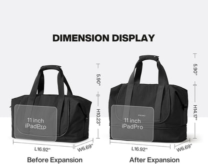 Travel Tote Bag for Women Large Expandable Travel Bag Waterproof Lightweight Carry On Personal Item Handbag