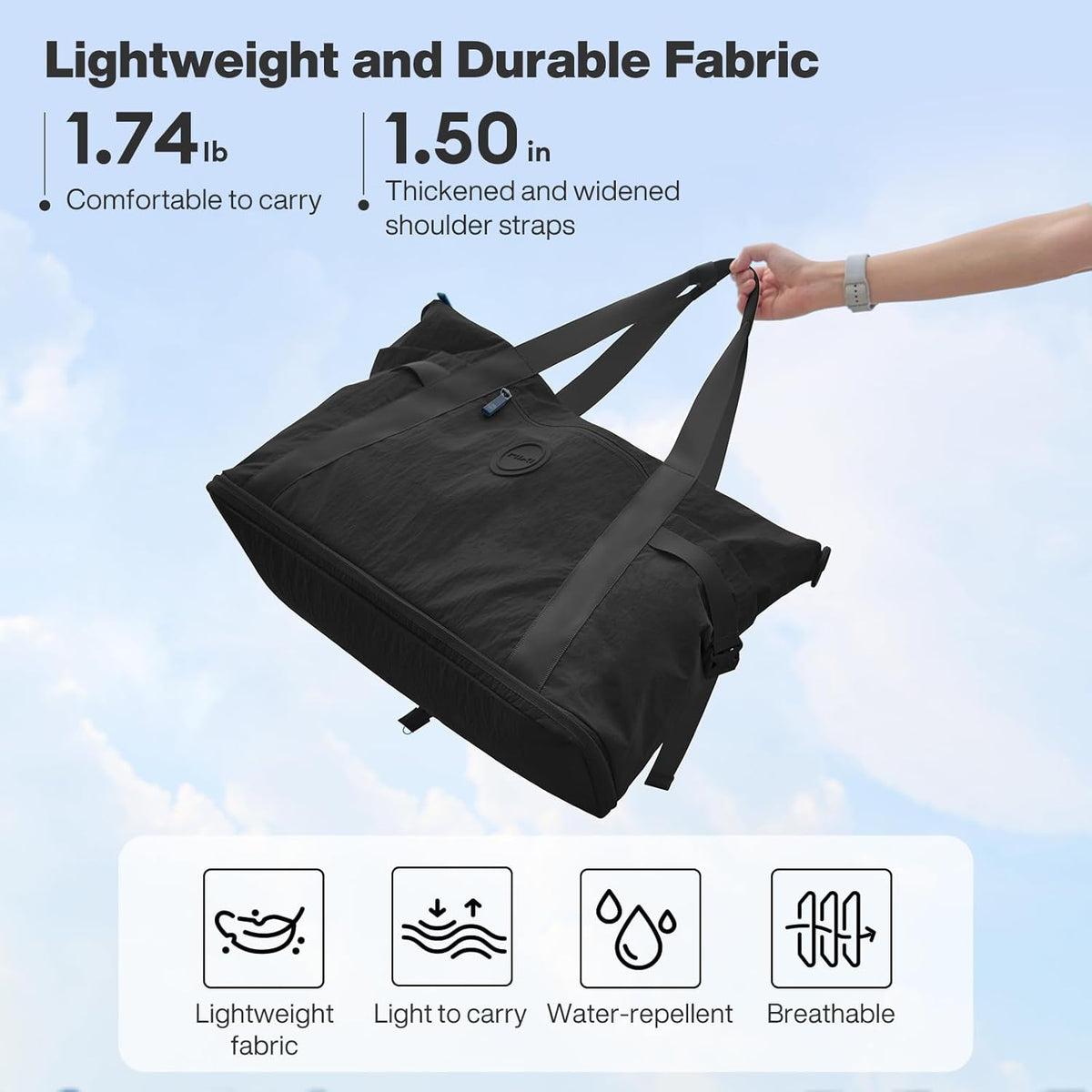 Travel Tote Bag for Women Large Expandable Travel Bag Waterproof Lightweight Carry On Personal Item Handbag