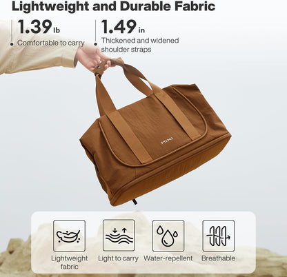 Travel Tote Bag for Women Large Expandable Travel Bag Waterproof Lightweight Carry On Personal Item Handbag