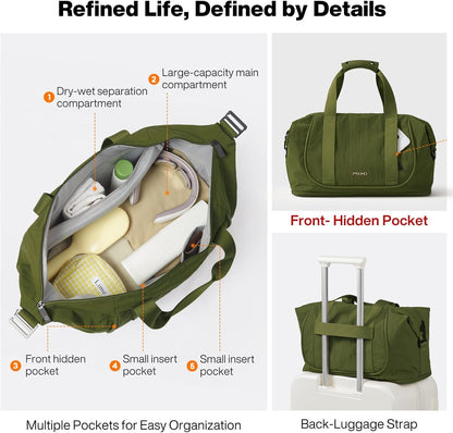 Travel Tote Bag for Women Large Expandable Travel Bag Waterproof Lightweight Carry On Personal Item Handbag