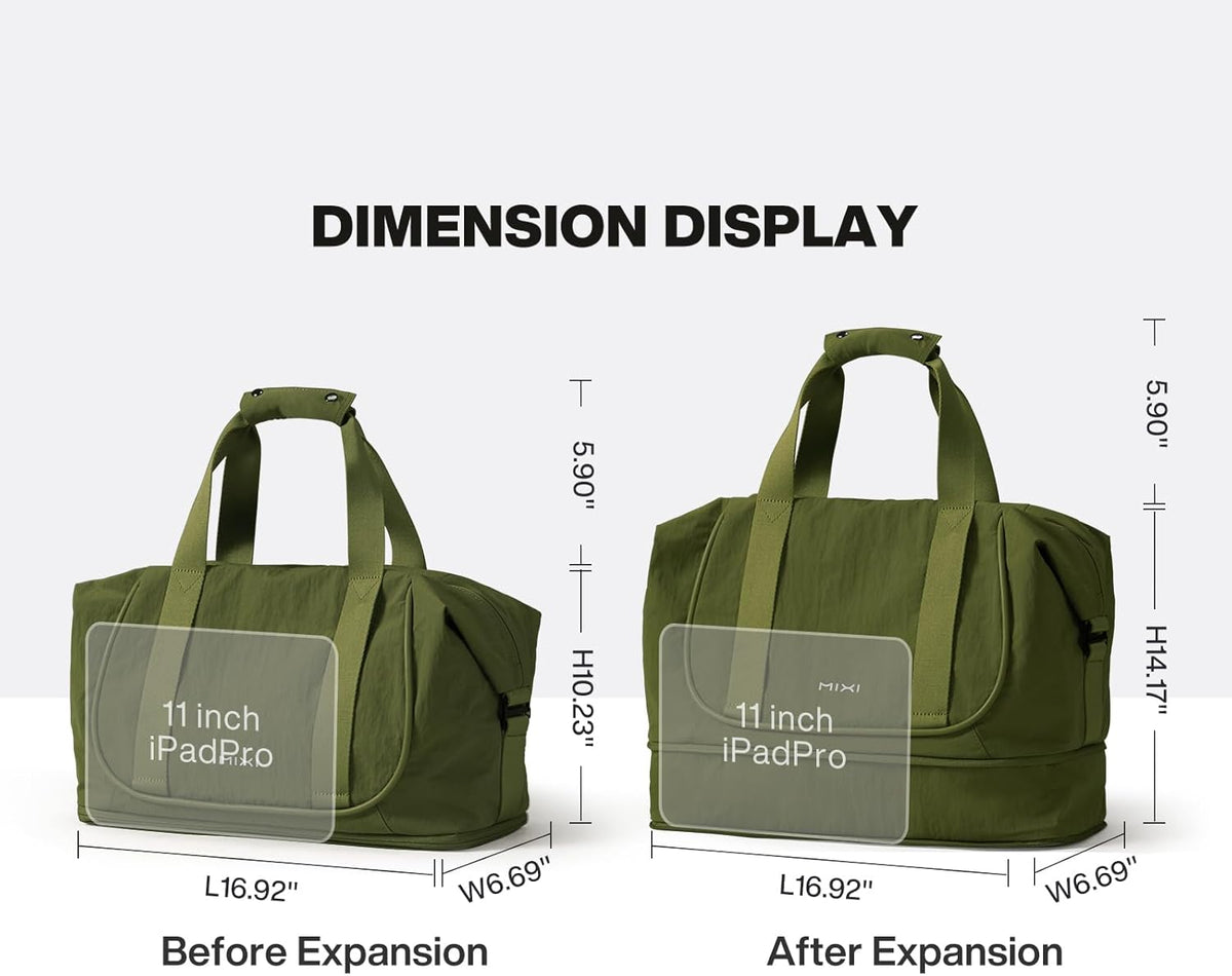 Travel Tote Bag for Women Large Expandable Travel Bag Waterproof Lightweight Carry On Personal Item Handbag