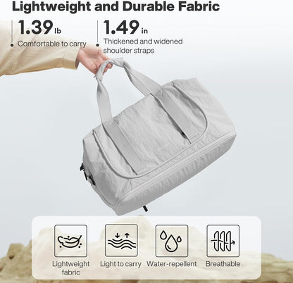 Travel Tote Bag for Women Large Expandable Travel Bag Waterproof Lightweight Carry On Personal Item Handbag