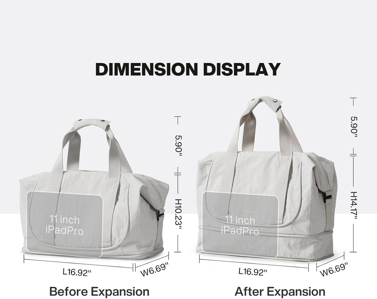 Travel Tote Bag for Women Large Expandable Travel Bag Waterproof Lightweight Carry On Personal Item Handbag