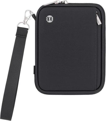 Passport Holder for Travel - RFID Blocking Travel Wallet Essentials Organizer with Card Slots & Zipper Pocket (Women/Men)
