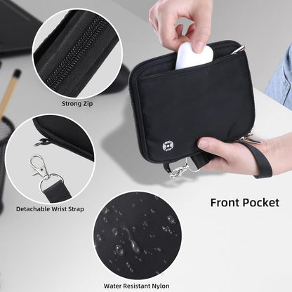 Passport Holder for Travel - RFID Blocking Travel Wallet Essentials Organizer with Card Slots & Zipper Pocket (Women/Men)