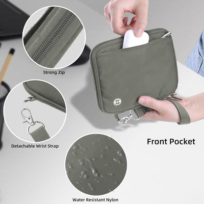 Passport Holder for Travel - RFID Blocking Travel Wallet Essentials Organizer with Card Slots & Zipper Pocket (Women/Men)