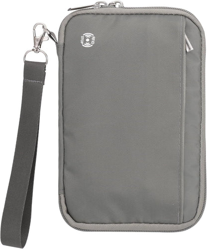 Passport Holder for Travel - RFID Blocking Travel Wallet Essentials Organizer with Card Slots & Zipper Pocket (Women/Men)