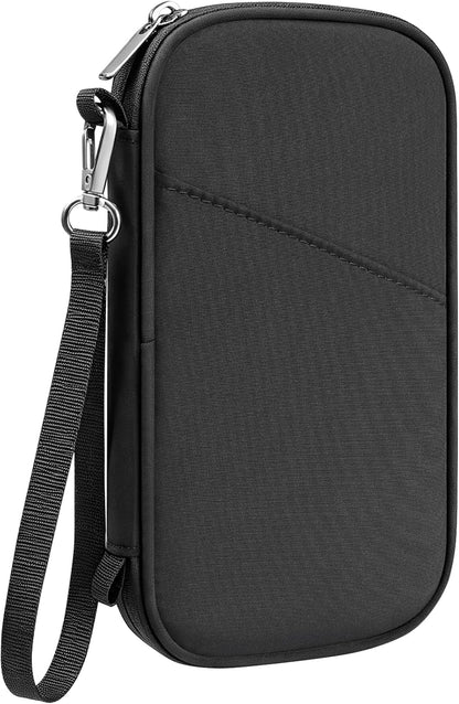 Family Passport Holder for Travel with RFID Blocking, Traveling Essentials Organizer Pouch Bag, Light Passport Wallet for Travel Must Haves Accessories for Women Men
