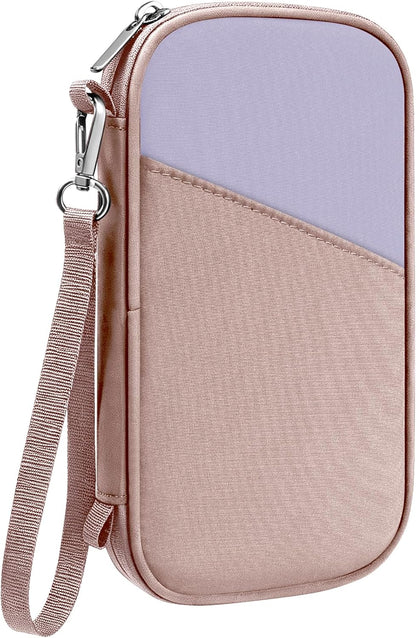 Family Passport Holder for Travel with RFID Blocking, Traveling Essentials Organizer Pouch Bag, Light Passport Wallet for Travel Must Haves Accessories for Women Men