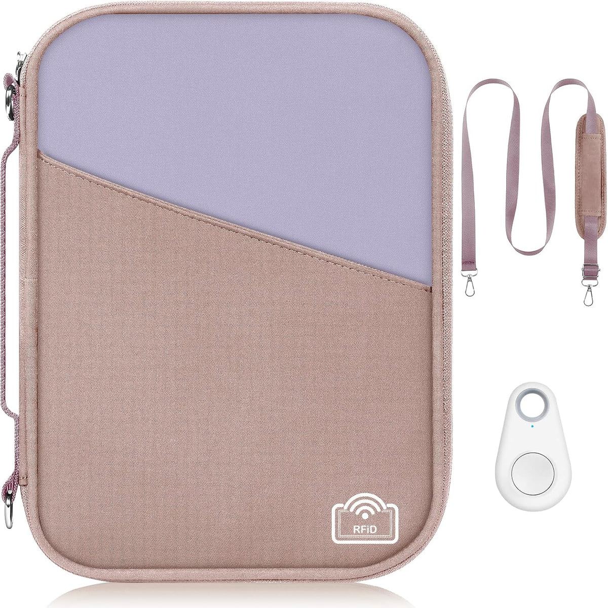 Family Passport Holder for Travel with RFID Blocking, Traveling Essentials Organizer Pouch Bag, Light Passport Wallet for Travel Must Haves Accessories for Women Men