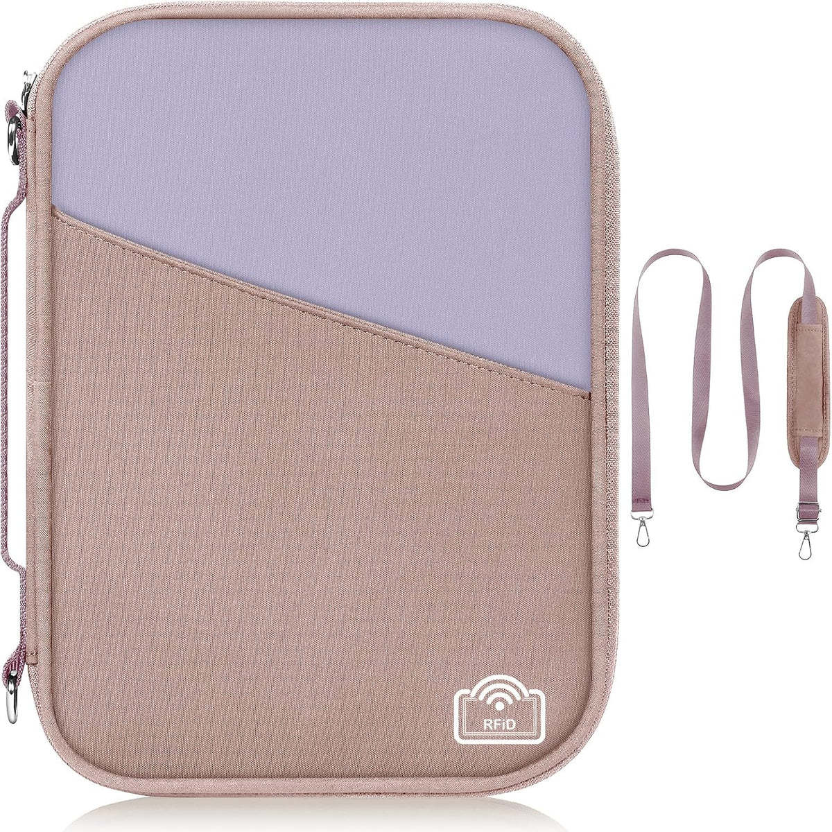 Family Passport Holder for Travel with RFID Blocking, Traveling Essentials Organizer Pouch Bag, Light Passport Wallet for Travel Must Haves Accessories for Women Men
