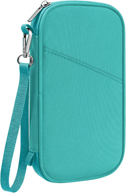 Family Passport Holder for Travel with RFID Blocking, Traveling Essentials Organizer Pouch Bag, Light Passport Wallet for Travel Must Haves Accessories for Women Men