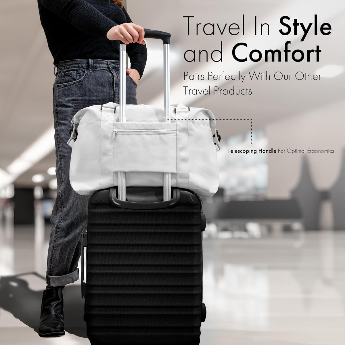 21 Inch Carry On Luggage Hardside Spinner, Lightweight and Expandable, Suitcase Rolling Carryon w/ 4 Wheels, Blue, Not Made In China