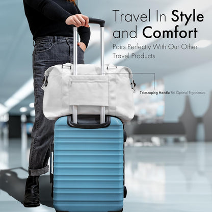 21 Inch Carry On Luggage Hardside Spinner, Lightweight and Expandable, Suitcase Rolling Carryon w/ 4 Wheels, Blue, Not Made In China