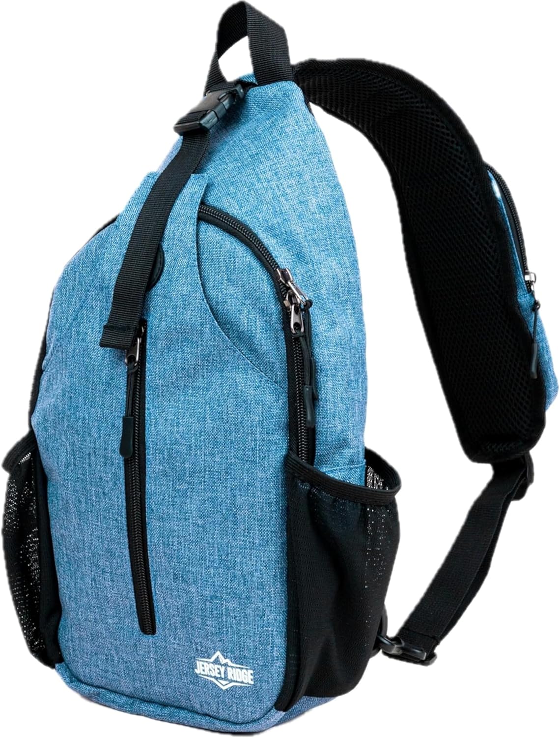 Crossbody Sling Bag Anti-Theft Travel Backpack, Black | Adjustable chest strap carryall daypack for travel, hiking & everyday use with crossbody sling backpack design