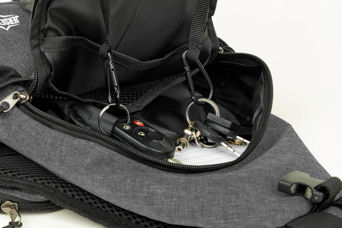 Crossbody Sling Bag Anti-Theft Travel Backpack, Black | Adjustable chest strap carryall daypack for travel, hiking & everyday use with crossbody sling backpack design