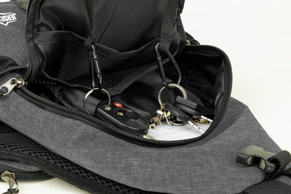 Crossbody Sling Bag Anti-Theft Travel Backpack, Black | Adjustable chest strap carryall daypack for travel, hiking & everyday use with crossbody sling backpack design