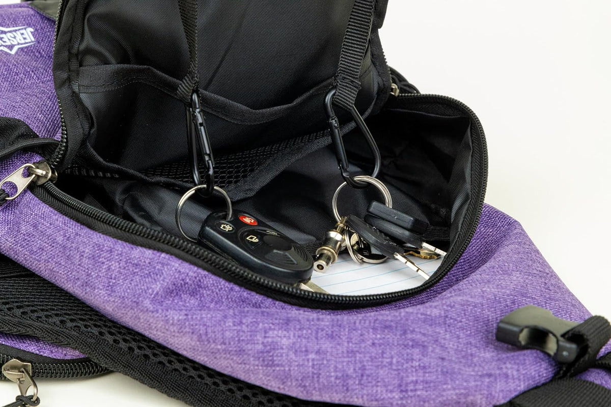Crossbody Sling Bag Anti-Theft Travel Backpack, Black | Adjustable chest strap carryall daypack for travel, hiking & everyday use with crossbody sling backpack design