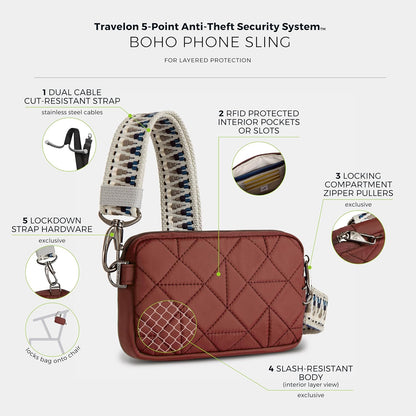 Anti-Theft Boho Phone Sling | Anti-Theft