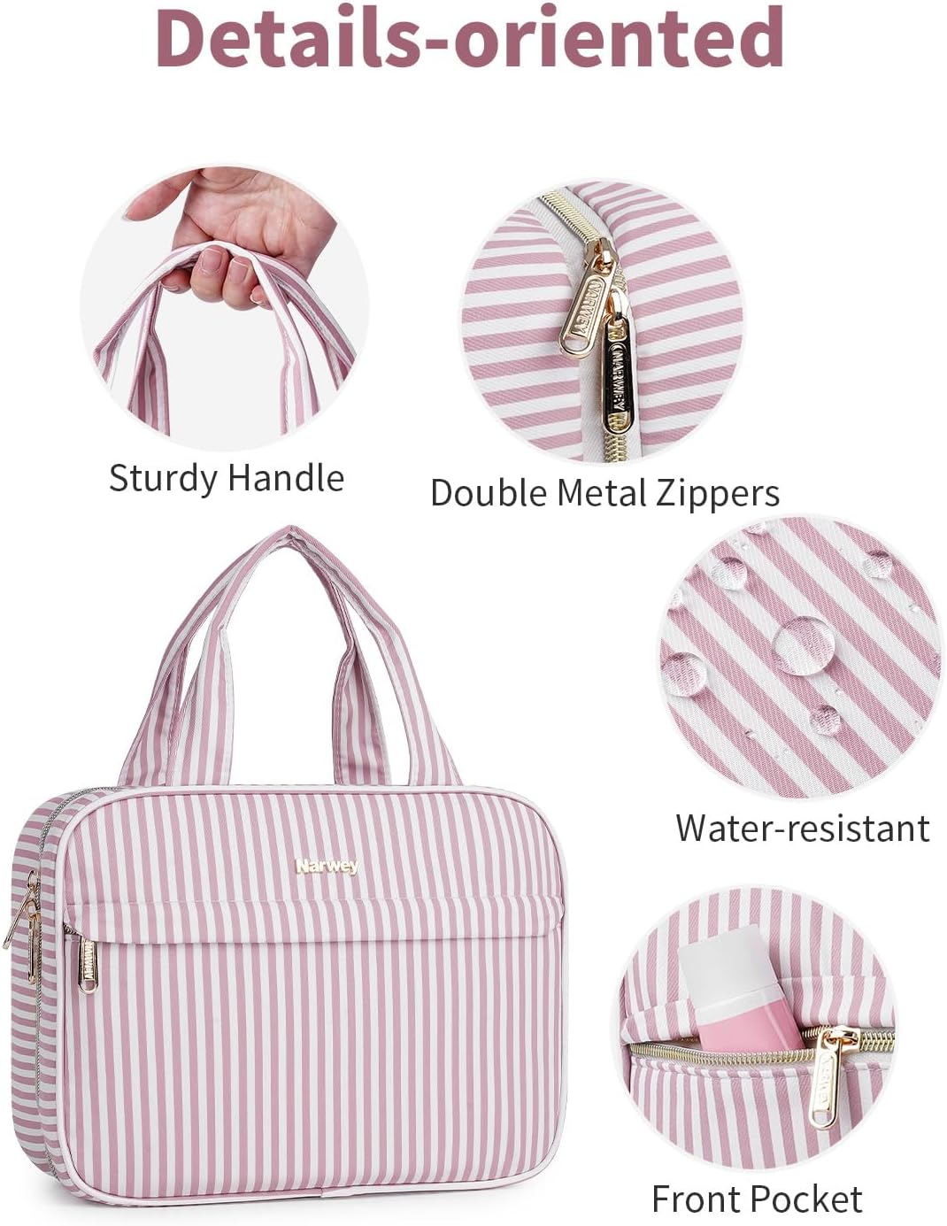 Hanging Toiletry Bag for Women Checkered Travel Makeup Bag Cosmetic Make Up Organizer Toiletries Bag for Travel Essentials Accessories (Mint Green Checkerboard, Medium)