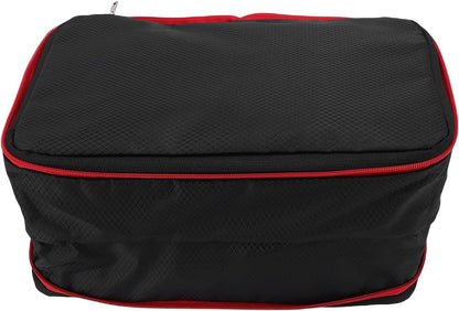 Compression Packing Cube 9L, Lightweight Nylon Travel for Suitcase with Wet Dry Separate Layers for and Dirty Clothing Storage in Grey (Grey) (Black)