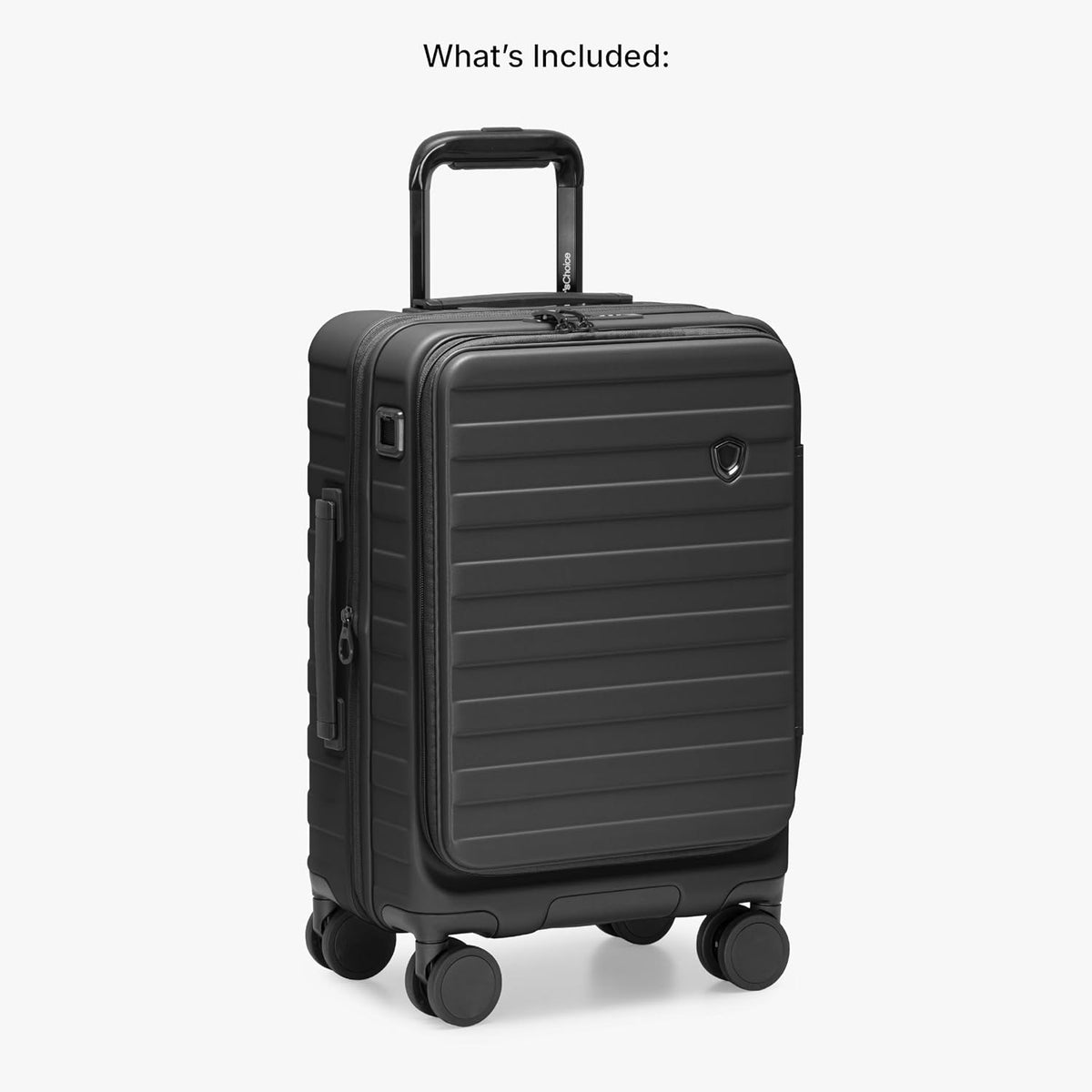 Novia Top Opening Expandable Polycarbonate Luggage with Spinner Wheels, Autumn Leaves, 21-Inch Carry-on