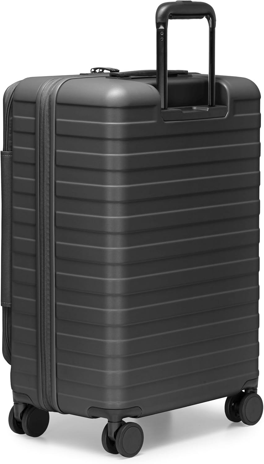Novia Top Opening Expandable Polycarbonate Luggage with Spinner Wheels, Autumn Leaves, 21-Inch Carry-on