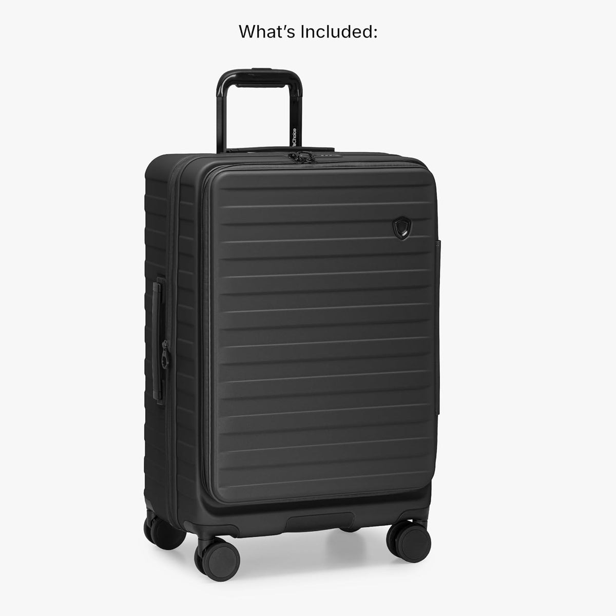 Novia Top Opening Expandable Polycarbonate Luggage with Spinner Wheels, Autumn Leaves, 21-Inch Carry-on