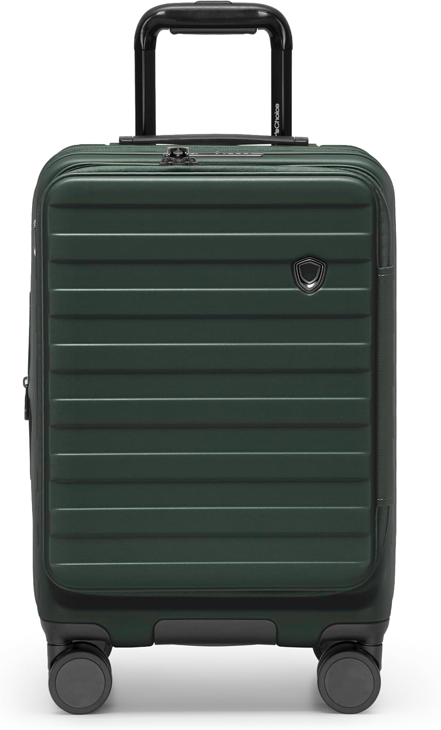 Novia Top Opening Expandable Polycarbonate Luggage with Spinner Wheels, Autumn Leaves, 21-Inch Carry-on