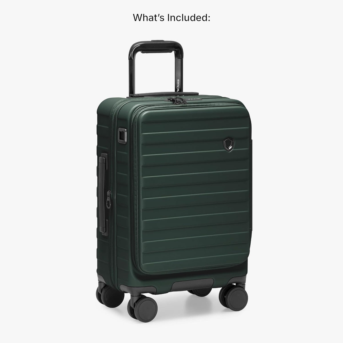 Novia Top Opening Expandable Polycarbonate Luggage with Spinner Wheels, Autumn Leaves, 21-Inch Carry-on