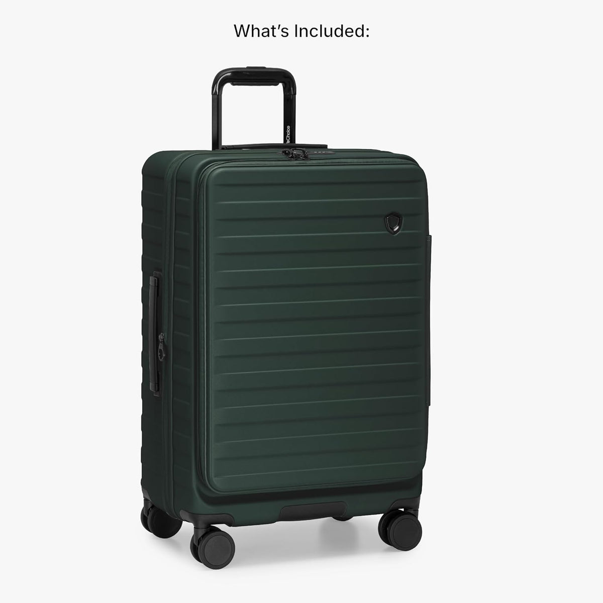 Novia Top Opening Expandable Polycarbonate Luggage with Spinner Wheels, Autumn Leaves, 21-Inch Carry-on