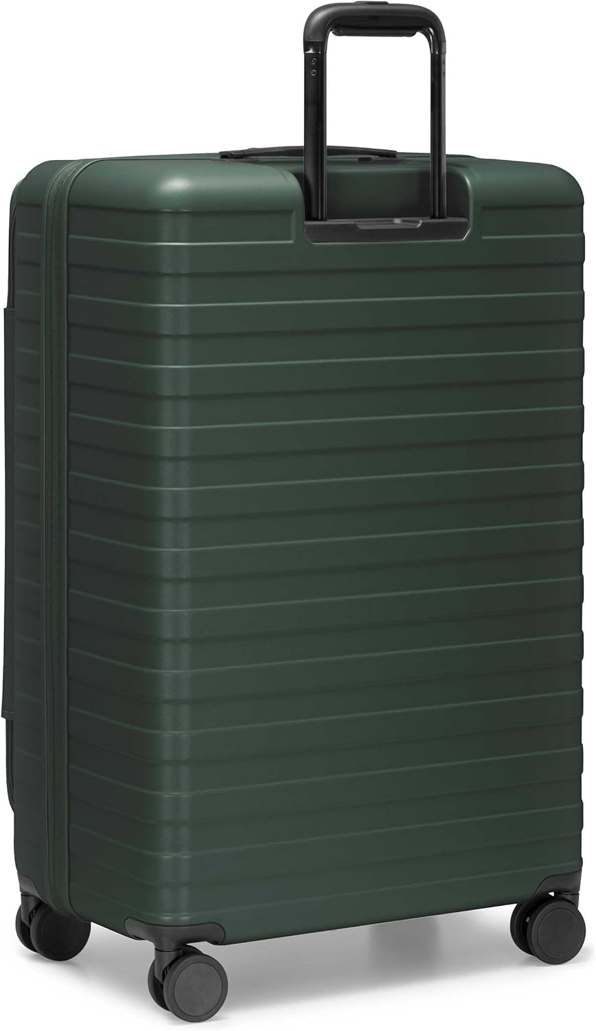 Novia Top Opening Expandable Polycarbonate Luggage with Spinner Wheels, Autumn Leaves, 21-Inch Carry-on