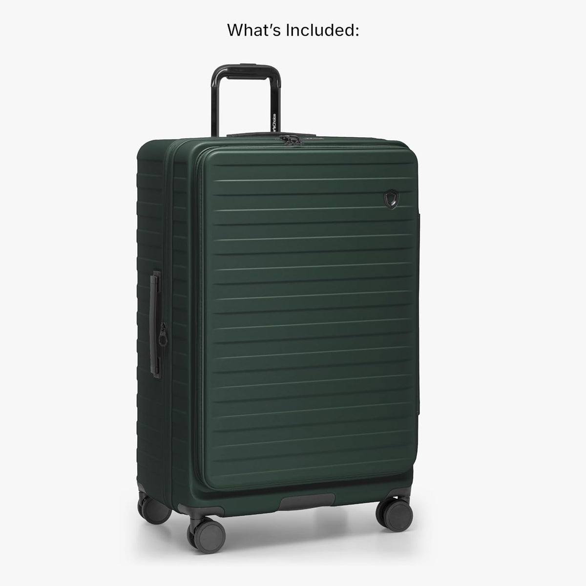 Novia Top Opening Expandable Polycarbonate Luggage with Spinner Wheels, Autumn Leaves, 21-Inch Carry-on