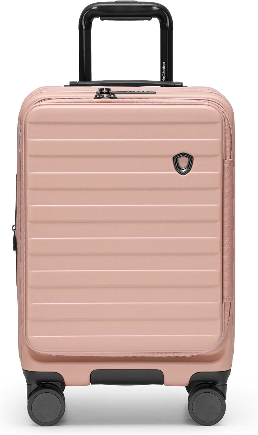 Novia Top Opening Expandable Polycarbonate Luggage with Spinner Wheels, Autumn Leaves, 21-Inch Carry-on