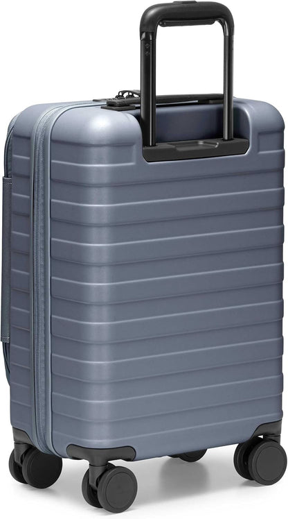 Novia Top Opening Expandable Polycarbonate Luggage with Spinner Wheels, Autumn Leaves, 21-Inch Carry-on