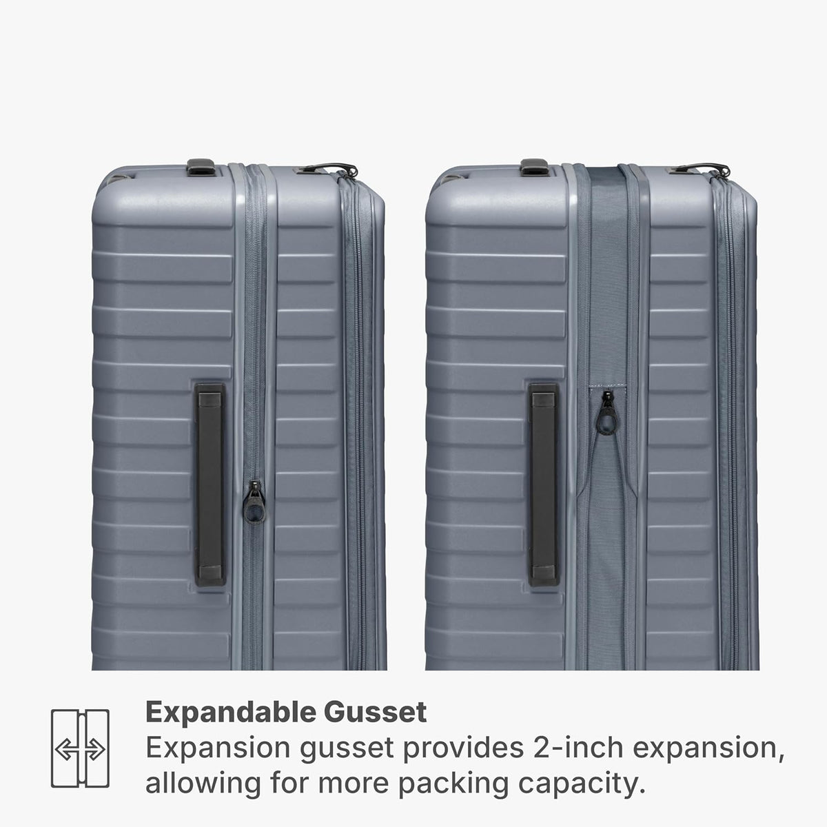 Novia Top Opening Expandable Polycarbonate Luggage with Spinner Wheels, Autumn Leaves, 21-Inch Carry-on