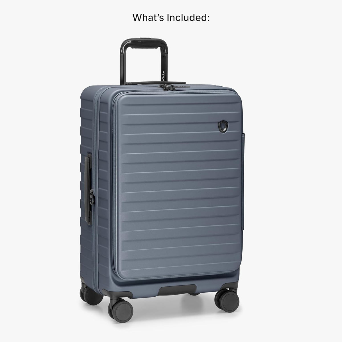 Novia Top Opening Expandable Polycarbonate Luggage with Spinner Wheels, Autumn Leaves, 21-Inch Carry-on