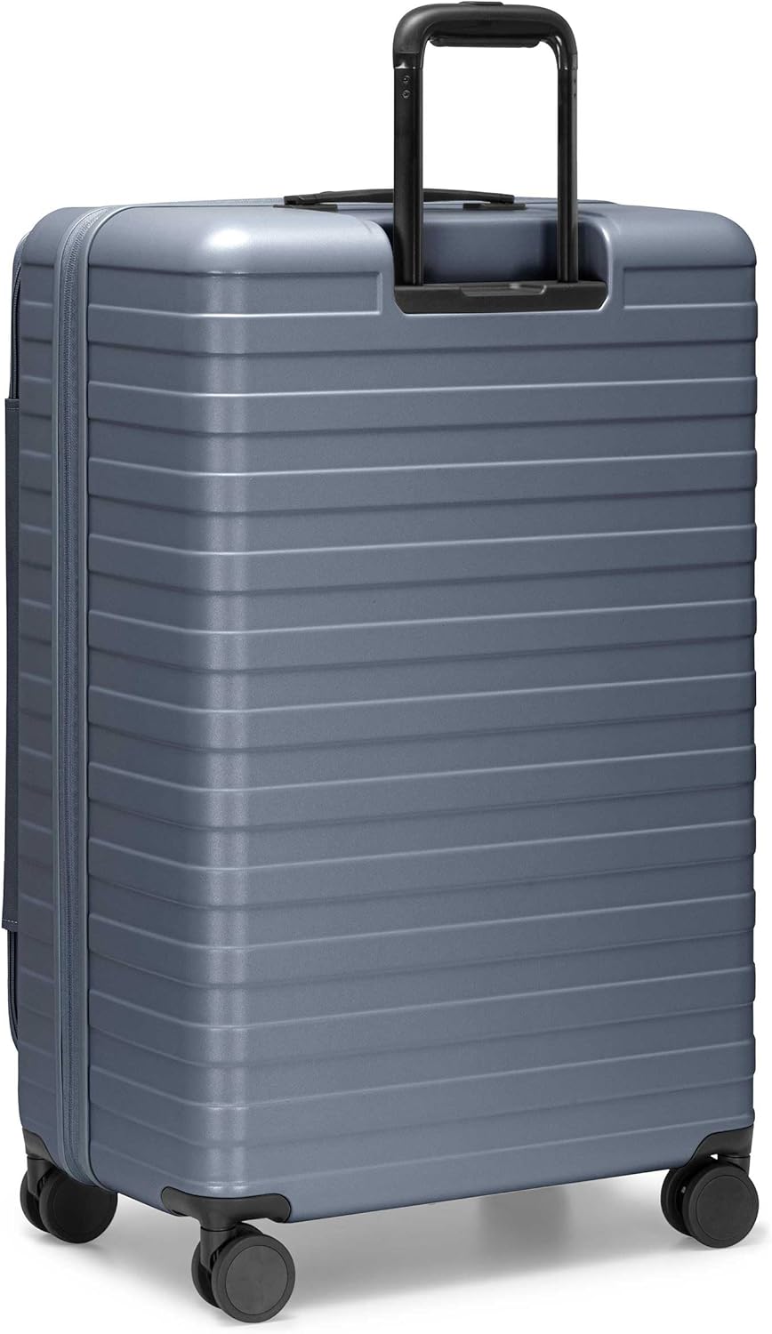 Novia Top Opening Expandable Polycarbonate Luggage with Spinner Wheels, Autumn Leaves, 21-Inch Carry-on