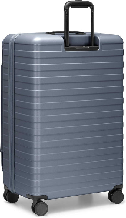 Novia Top Opening Expandable Polycarbonate Luggage with Spinner Wheels, Autumn Leaves, 21-Inch Carry-on