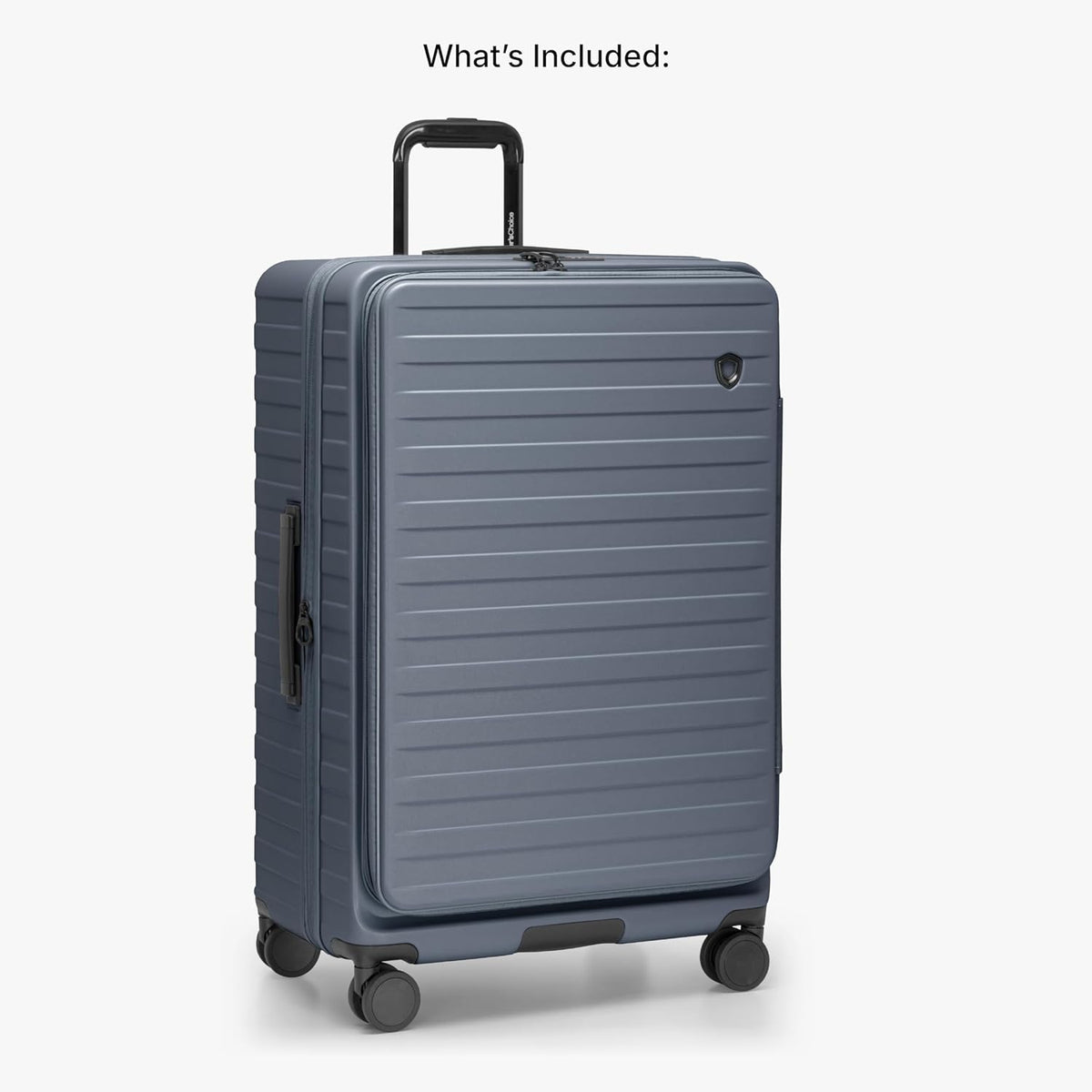 Novia Top Opening Expandable Polycarbonate Luggage with Spinner Wheels, Autumn Leaves, 21-Inch Carry-on