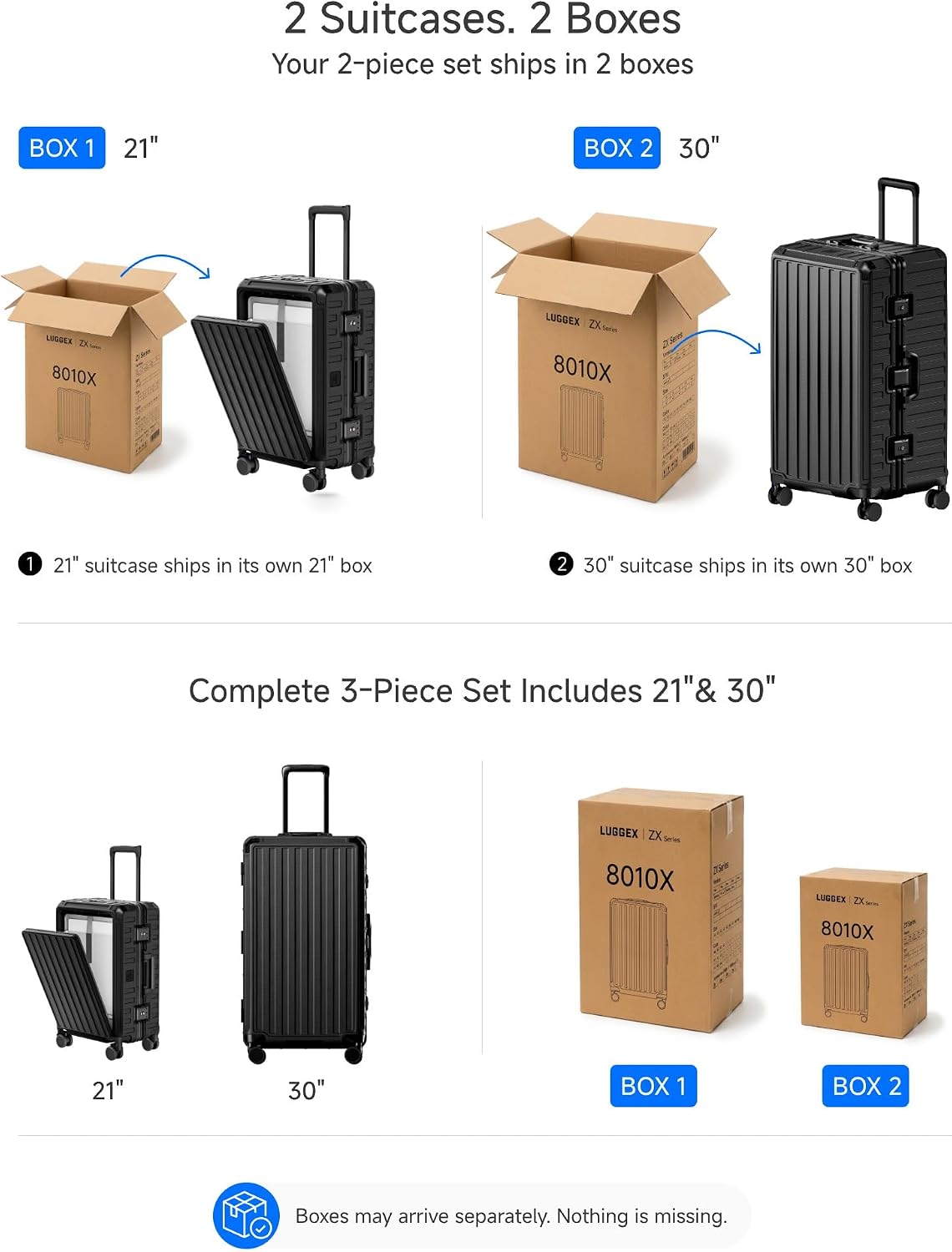 LUGGEX Zipperless Carry On Luggage with Spinner Wheels 22.5" x 15.5" x 9.6", SF81 Aluminum Polycarbonate Hard Shell Front Opening Suitcase, TSA & Cup Holder (ZX-Pro, Olive Green)