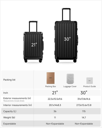 LUGGEX Zipperless Carry On Luggage with Spinner Wheels 22.5" x 15.5" x 9.6", SF81 Aluminum Polycarbonate Hard Shell Front Opening Suitcase, TSA & Cup Holder (ZX-Pro, Olive Green)