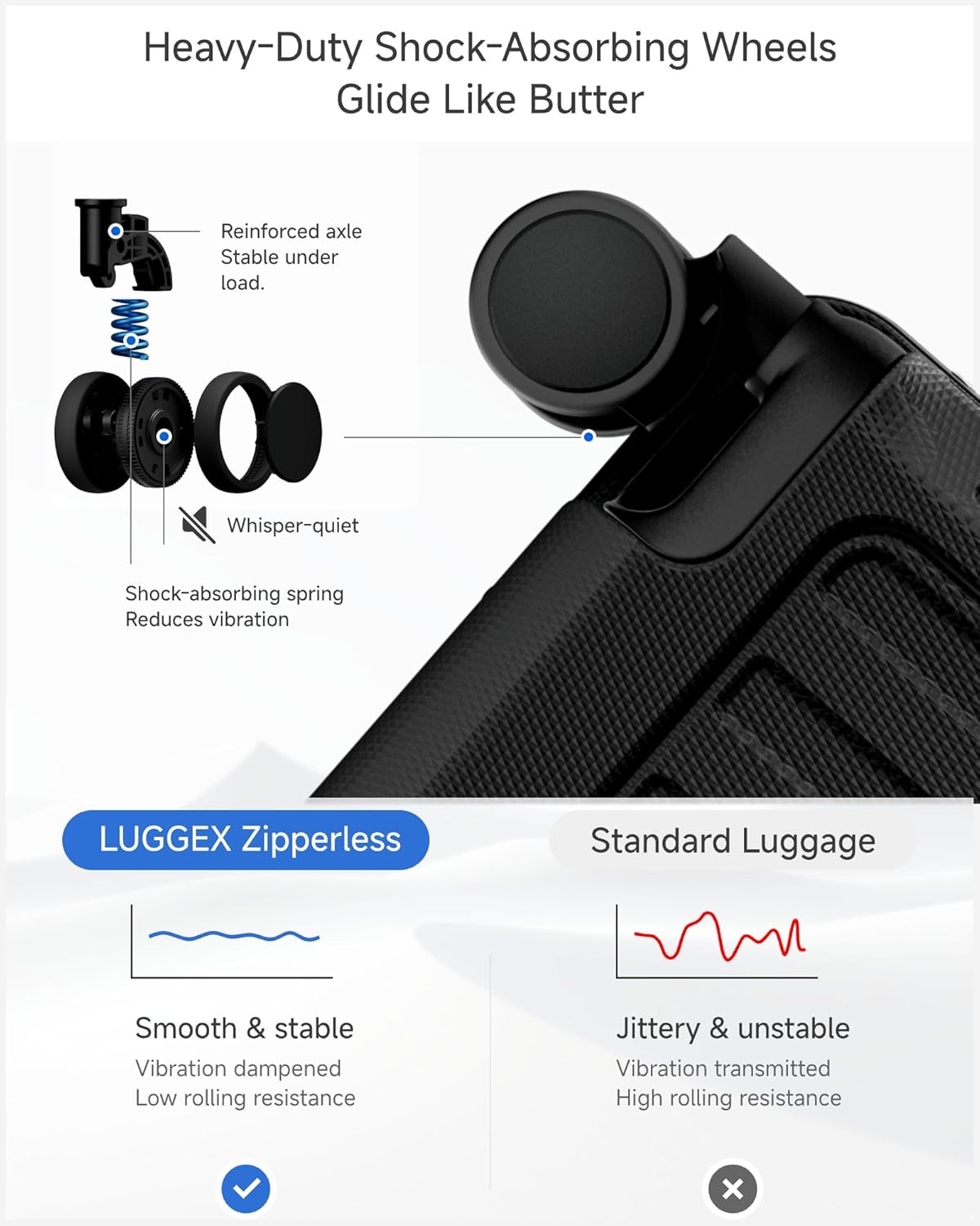 LUGGEX Zipperless Carry On Luggage with Spinner Wheels 22.5" x 15.5" x 9.6", SF81 Aluminum Polycarbonate Hard Shell Front Opening Suitcase, TSA & Cup Holder (ZX-Pro, Olive Green)
